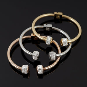 Women's Luxury Gold-Plated CZ Crystal Bracelet Bracelets Stacyleefashion